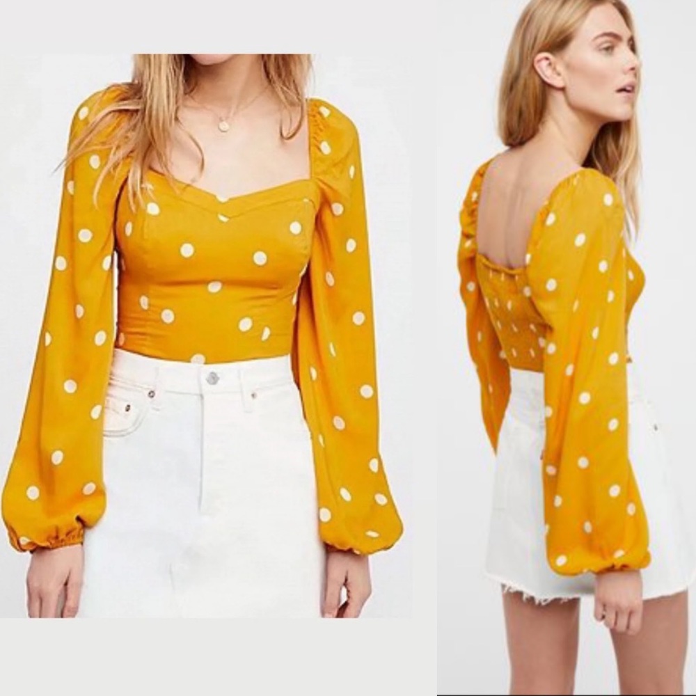 Free People Be my lover printed top